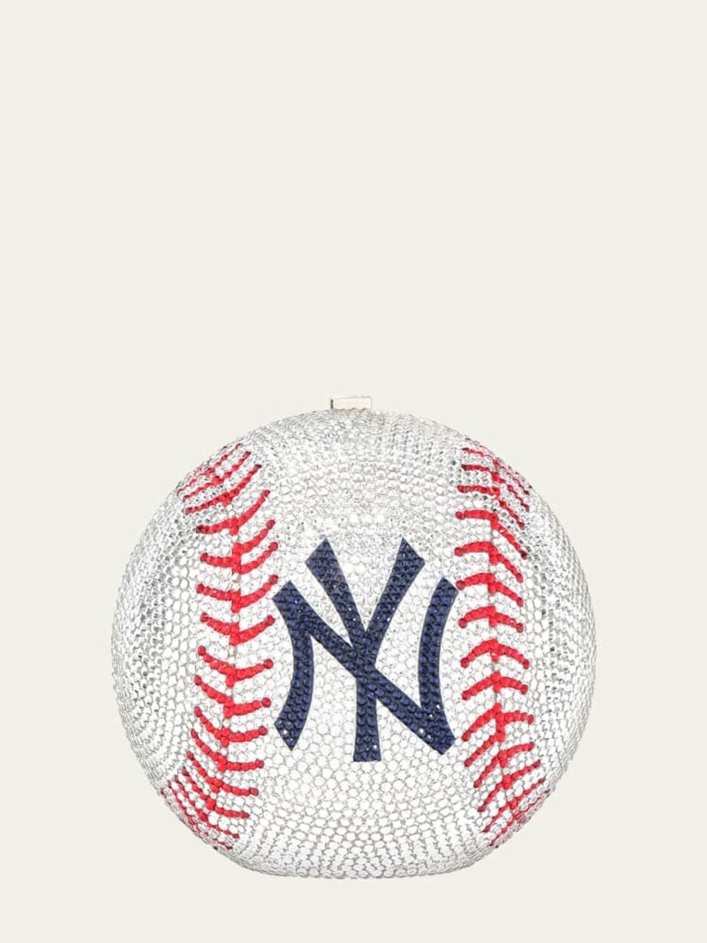 JUDITH LEIBER COUTURE NY Yankees Baseball Minaudiere